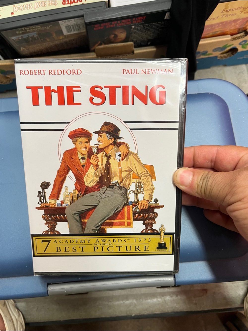 Universal The Sting DVD — White, Red, Brown Artwork